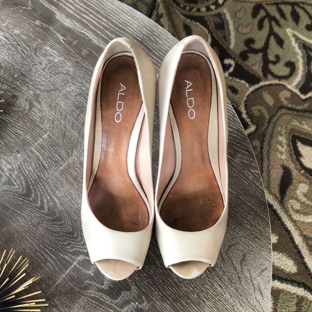 Also Platform peep toe heels